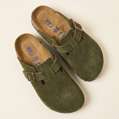 Boston Soft Footbed Suede Clogs